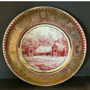 Vintage 10.5" Round Warranted 22 Karat Gold Plate